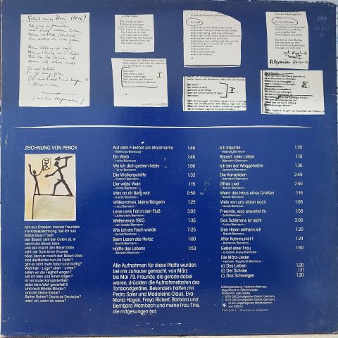 Wolf Biermann – Hälfte Des Lebens LP PLAK