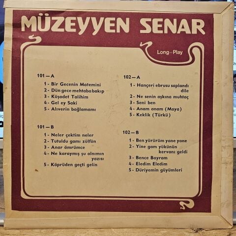 Müzeyyen Senar – Müzeyyen Senar LP PLAK