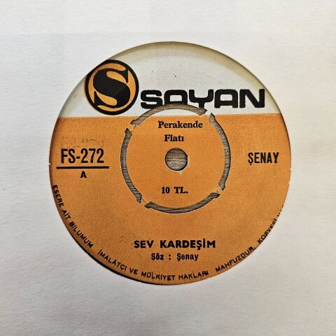 Şenay – Benim Olursan / Sev Kardeşim 45LİK PLAK