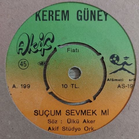 Kerem Güney – Suçum Sevmek Mi / Vur Patlasın Çal Oynasın 45LİK PLAK