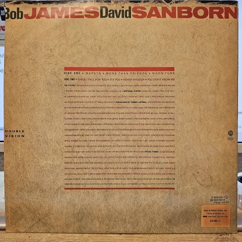 Bob James / David Sanborn – Double Vision LP PLAK