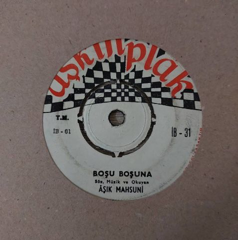 Aşık Mahzuni Şerif – Boşu Boşuna 45LİK PLAK