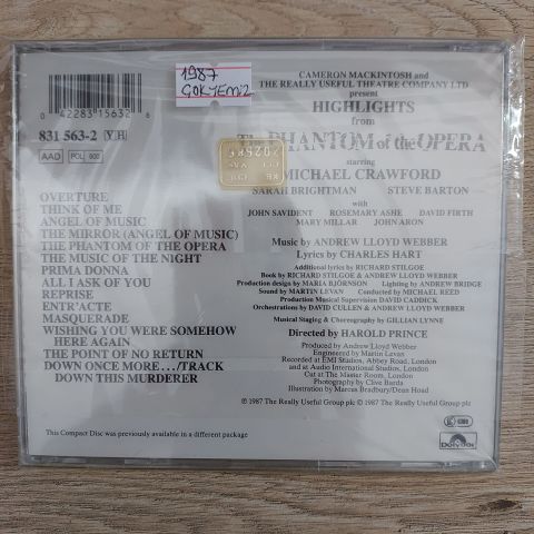 THE PHANTOM OF THE OPERA CD