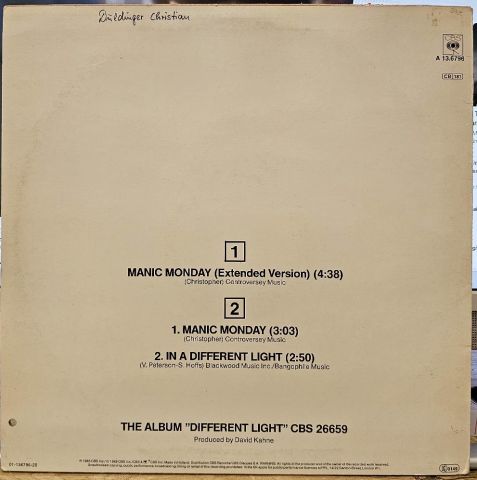 Bangles – Manic Monday (Extended Version) LP PLAK