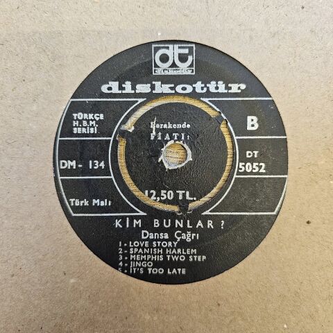 KİM BUNLAR - DANSA ÇAĞRI 10 ŞARKILIK 45LİK PLAK