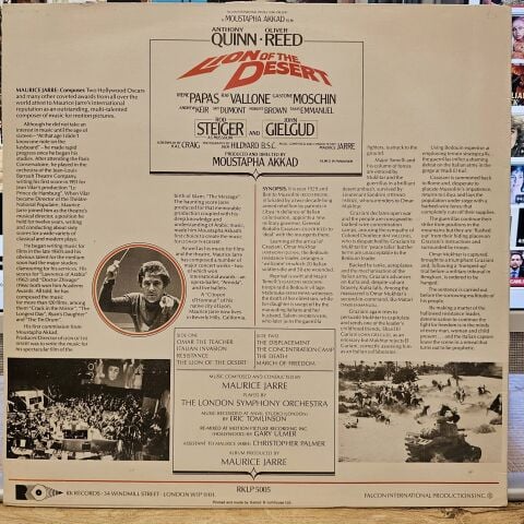 Maurice Jarre – Lion Of The Desert (Original Music From The Film) LP PLAK