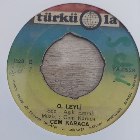 CEM KARACA - O LEYLİ 45LİK PLAK