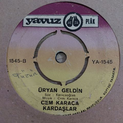 CEM KARACA - ÜRYAN GELDİM 45LİK PLAK