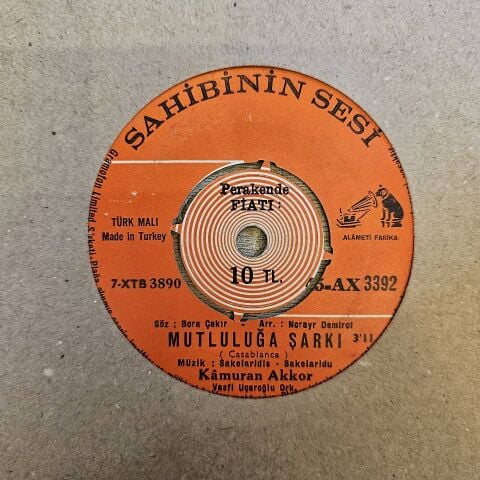 KAMURAN AKKOR - MUTLULUĞA ŞARKI 45LİK PLAK