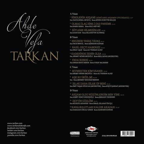 TARKAN - AHDE VEFA LP PLAK