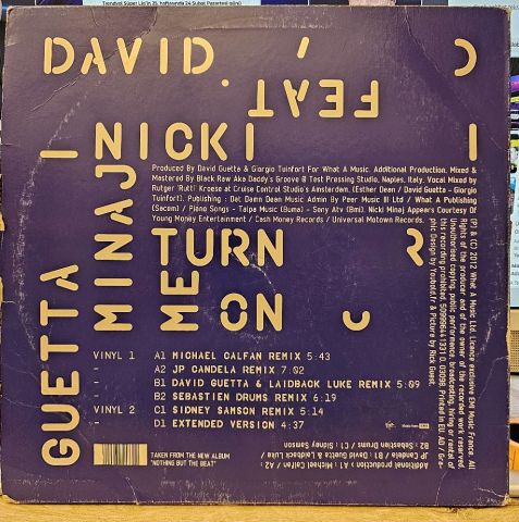 David Guetta Feat. Nicki Minaj – Turn Me On LP PLAK