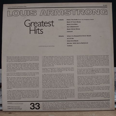 Louis Armstrong – Greatest Hits LP PLAK