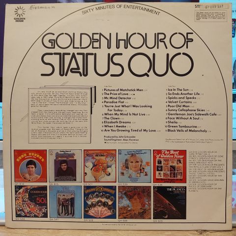 Status Quo – Golden Hour Of Status Quo LP PLAK