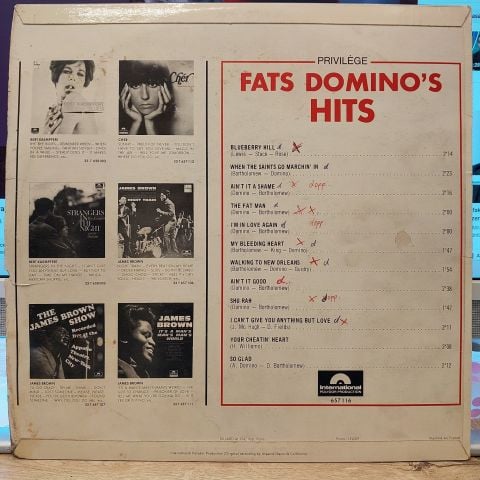Fats Domino – Fats Domino's Hits LP PLAK