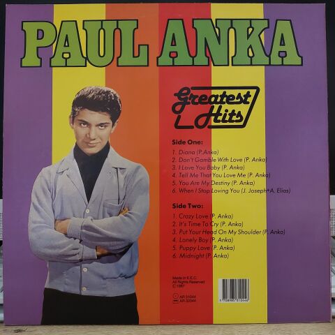 Paul Anka – Greatest Hits LP PLAK