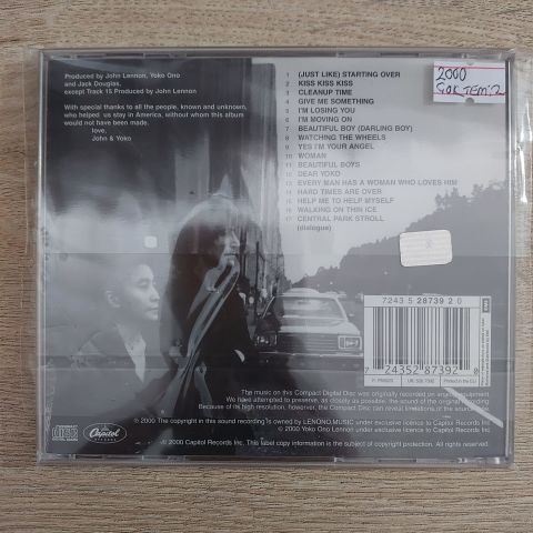 JOHN LENNON & YOKO ONO - DOUBLE FANTASY CD