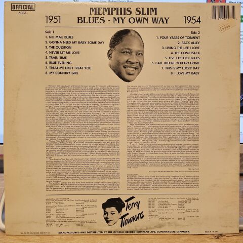 Memphis Slim – Blues - My Own Way (1951-1954) LP PLAK