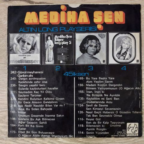 Mediha Şen – Gönül Meyhanesi / Garibin Ahı 45LİK PLAK