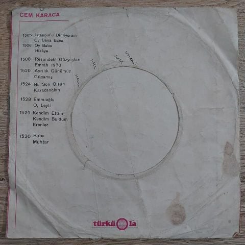 CEM KARACA - O LEYLİ 45LİK PLAK