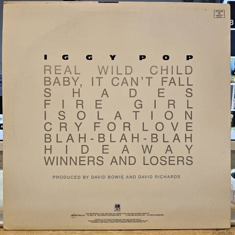 Iggy Pop – Blah-Blah-Blah LP PLAK