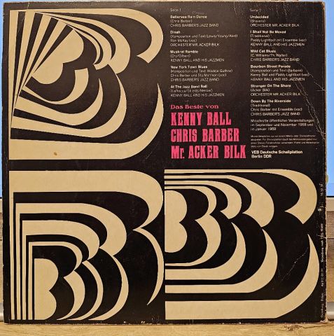 Kenny Ball, Chris Barber, Mr. Acker Bilk – Das Beste Von Kenny Ball, Chris Barber Und Mr. Acker Bilk LP PLAK