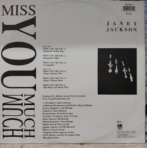 Janet Jackson – Miss You Much (The Shep Pettibone Remixes) LP PLAK