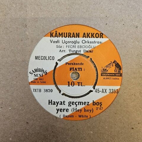 KAMURAN AKKOR - HAYAT GEÇMEZ BOŞ YERE 45LİK PLAK