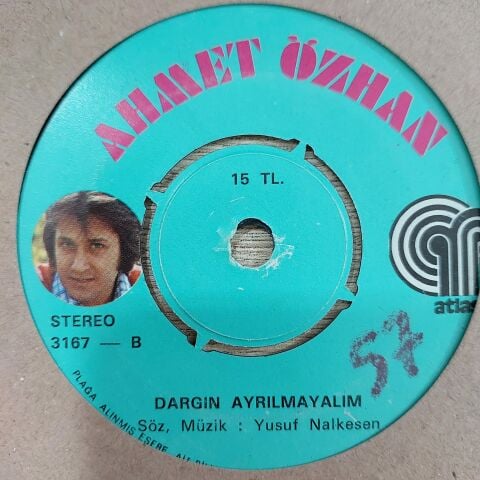 AHMET ÖZHAN - DARGIN AYRILMAYALIM 45LİK PLAK
