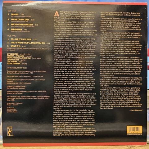 Little Milton – What It Is - Live At Montreux LP PLAK