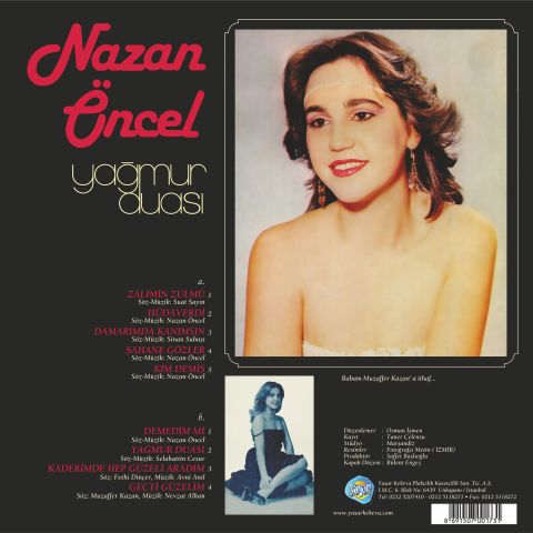 NAZAN ÖNCEL - YAĞMUR DUASI LP PLAK