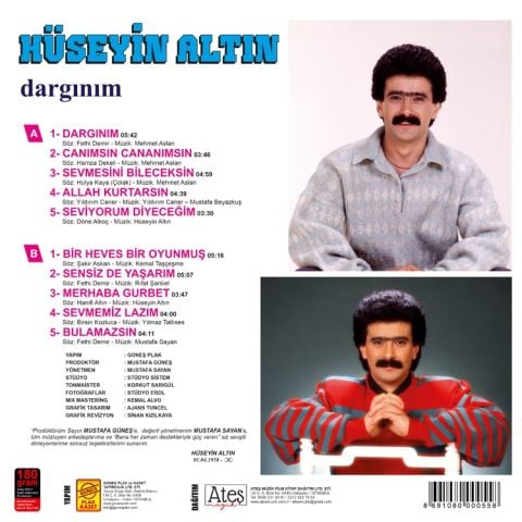 HÜSEYİN ALTIN - DARGINIM LP PLAK