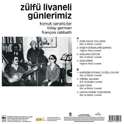 ZÜLFÜ LAVANELİ - GÜNLERİMİZ LP PLAK