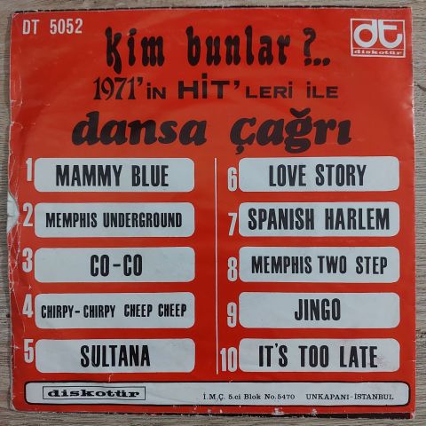 Kim Bunlar – Dansa Çağrı 45LİK PLAK