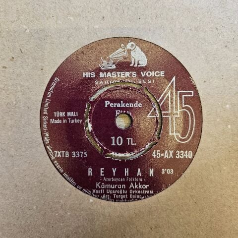 Kâmuran Akkor – Reyhan / Lâleler 45LİK PLAK