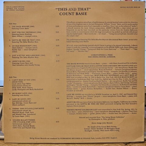 Count Basie – This And That LP PLAK