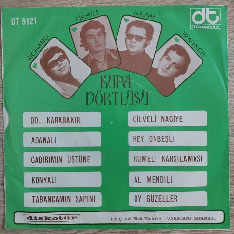 Kupa Dörtlüsü – Kupa Dörtlüsü 45LİK PLAK
