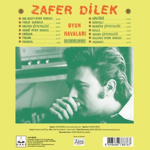ZAFER DİLEK - OYUN HAVALARI LP PLAK
