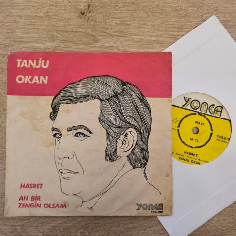 Tanju Okan – Hasret / Ah Bir Zengin Olsam 45LİK PLAK
