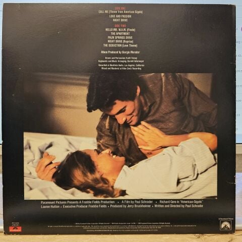 GİORGİO MORODER - AMERİCAN GİGOLO SOUNDTRACK LP PLAK