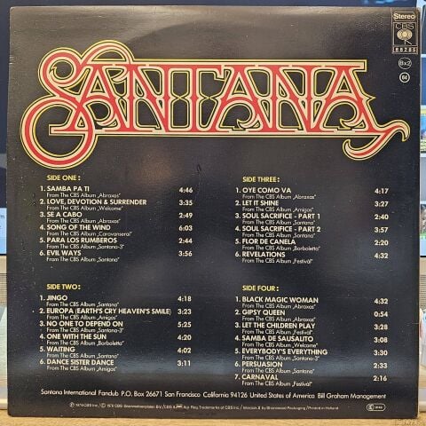 Santana – 25 Hits (The Sound Of Santana - 25 Santana Greats) LP PLAK