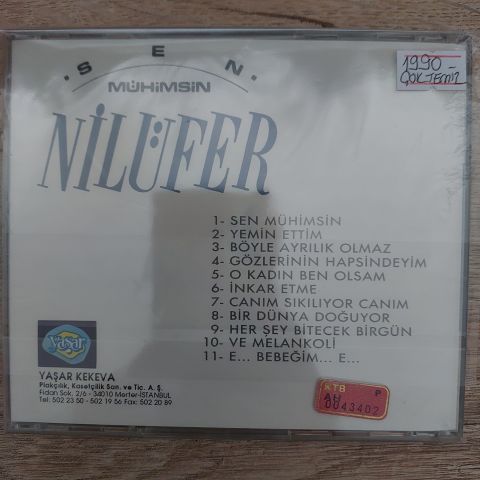 NİLÜFER - SEN MÜHİMSİN CD