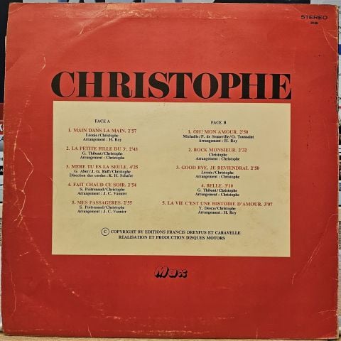 Christophe – Greatest Hits LP PLAK