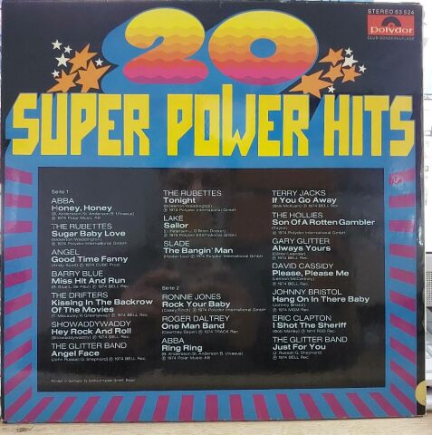 Various – 20 Super Power Hits LP PLAK