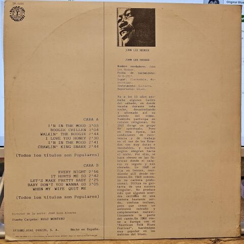John Lee Hooker – Original Blues & Rhythm & Blues 2 LP PLAK
