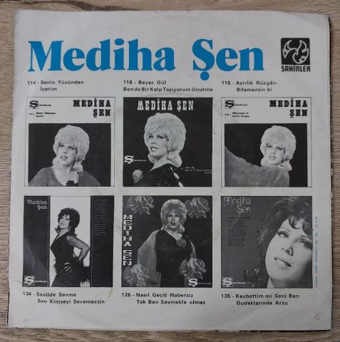 Mediha Şen Sancakoğlu – Madem Küstün Dargındın / Bilmem Yanıyormusun 45LİK PLAK...