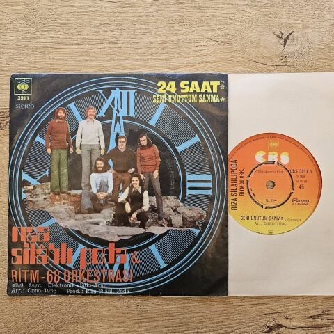Rıza Silâhlı Poda & Ritm-68 Orkestrası – 24 Saat / Seni Unuttum Sanma 45LİK PLAK
