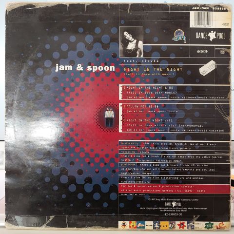 Jam & Spoon Feat. Plavka – Right In The Night (Fall In Love With Music) LP PLAK