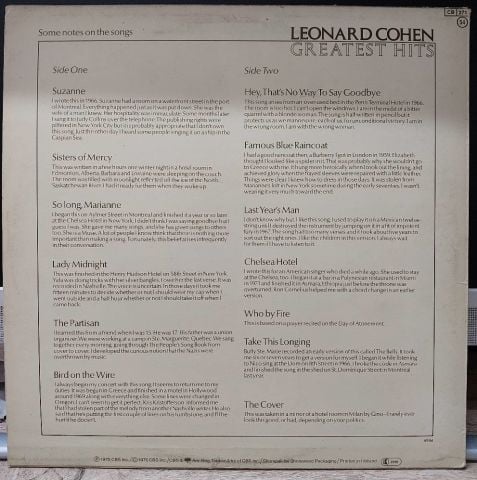 Leonard Cohen – Greatest Hits LP PLAK