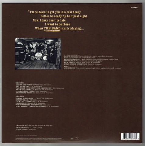 The Band – The Band LP PLAK