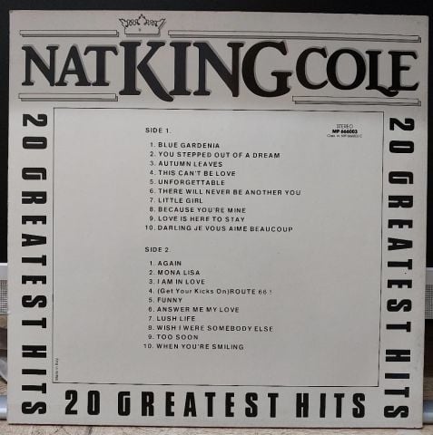 Nat King Cole – 20 Greatest Hits LP PLAK